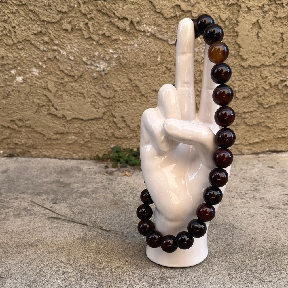Vintage, Circular Amber Beaded Choker